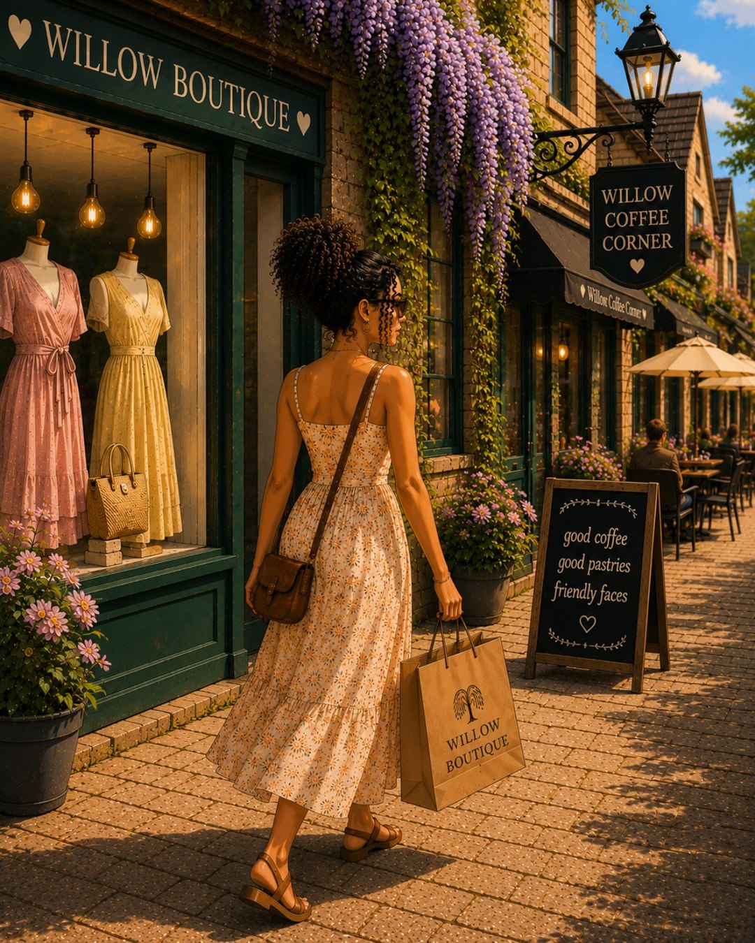 A leisurely browse outside Willow Boutique