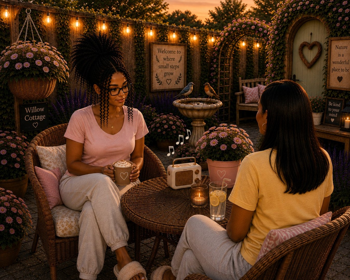 Time for a Catch-Up in Willow Village