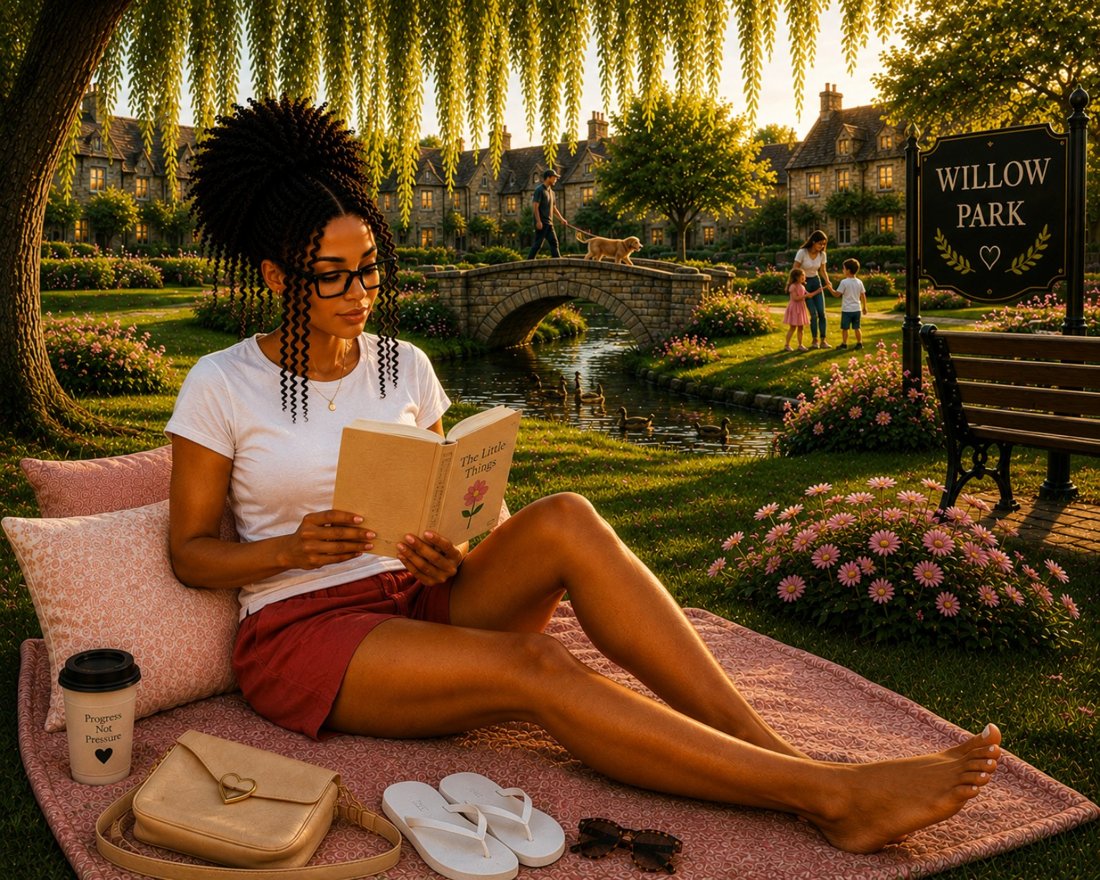 Relaxing in Willow Park